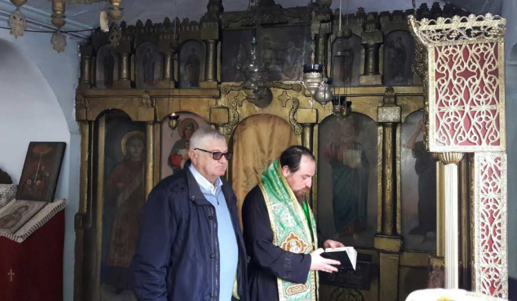 Инж. Петър Кънев посети Поморийския манастир 